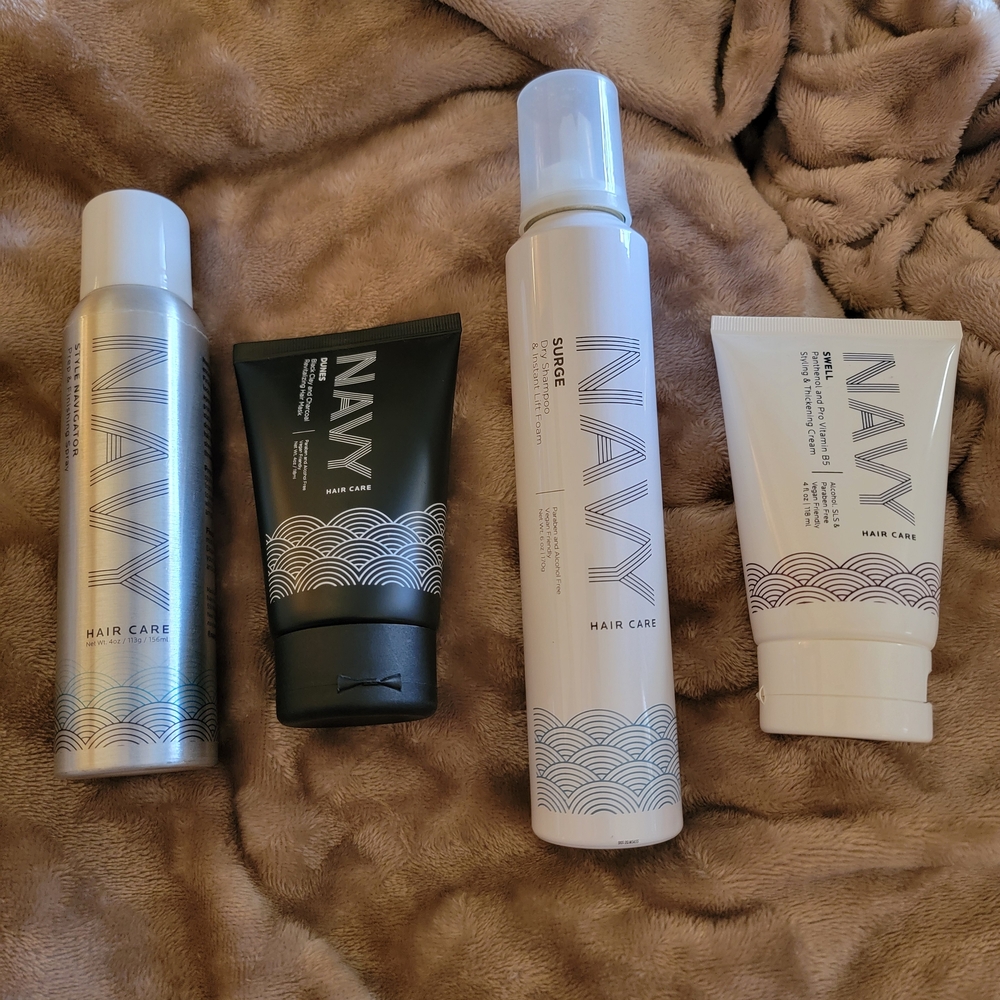 Navy Hair Care Set